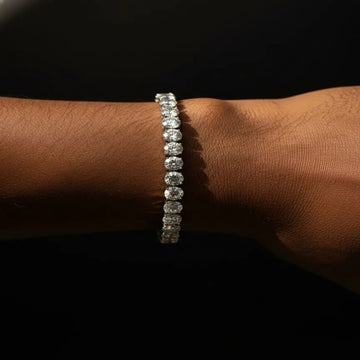 5mm Tennis Bracelet –  (925 + Silver VVS Moissanite)