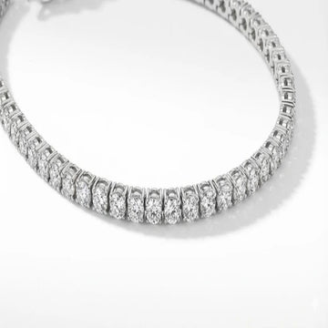 3mm Tennis Bracelet – (925 Silver + VVS Moissanite)